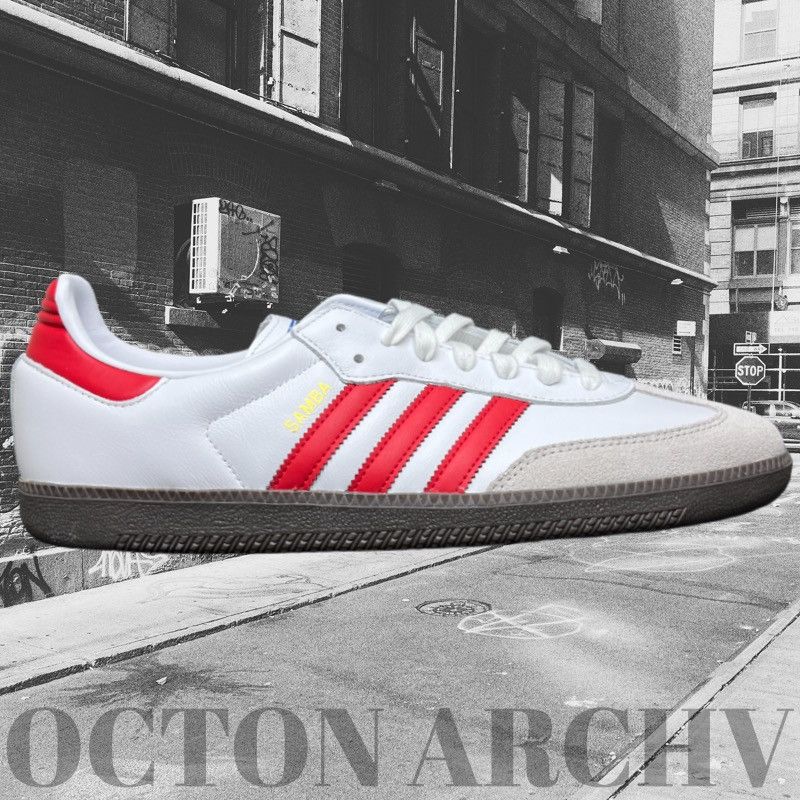 adidas gazelle silver green womens adidas Samba Indoor Shoes, White/Black/Red / 10.5