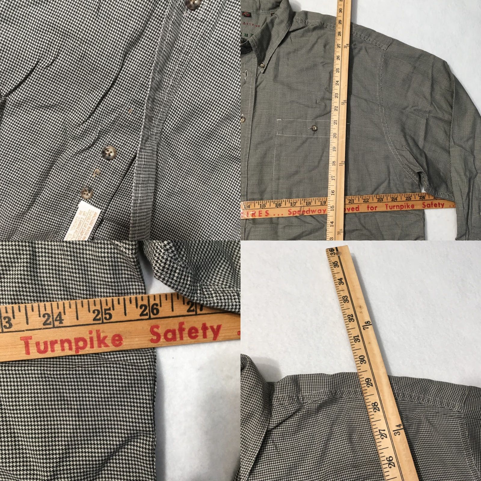Vintage NATURAL STYLE Button Up Long Sleeve Shirt Mens LARGE Gray Geometric 17.5 Shirt Mens Large Gray Geometric 17.5 Size US L / EU 52-54 / 3 - 8 Thumbnail