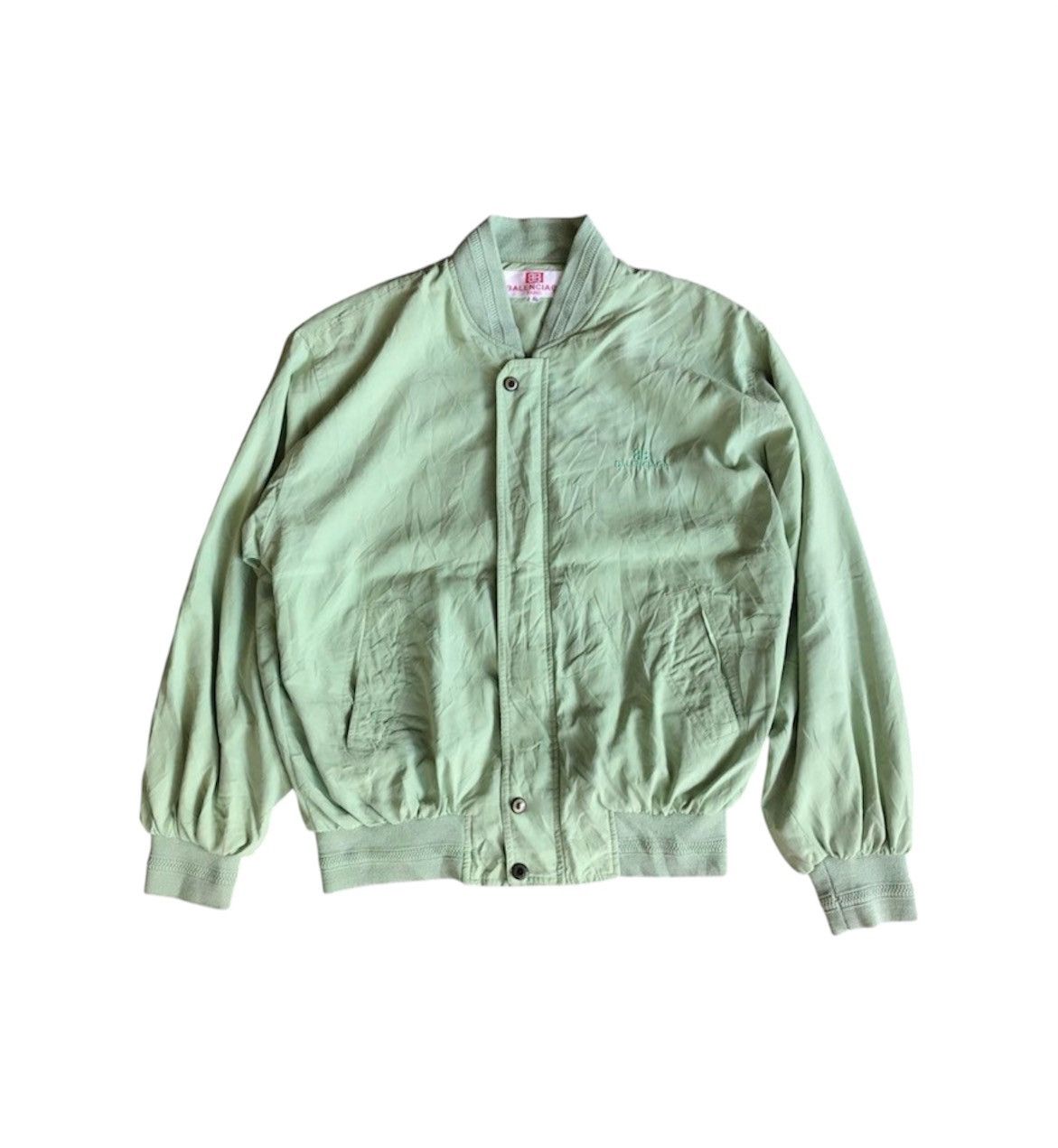 Balenciaga Vintage Balenciaga BB Paris Lime Green Jacket Size US XL / EU 56 / 4 - 1 Thumbnail