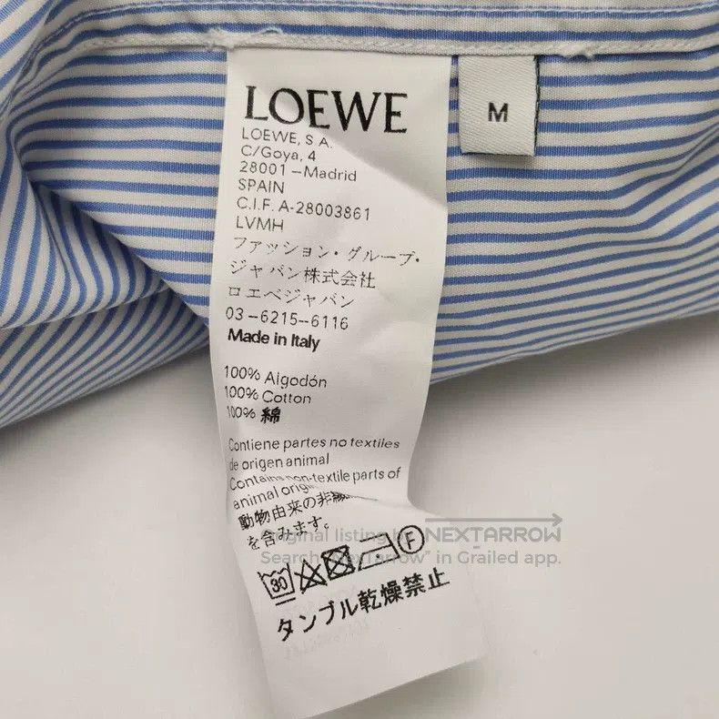 Loewe Loewe Pure cotton color block striped button-down long sle Size M / US 6-8 / IT 42-44 - 6 Thumbnail