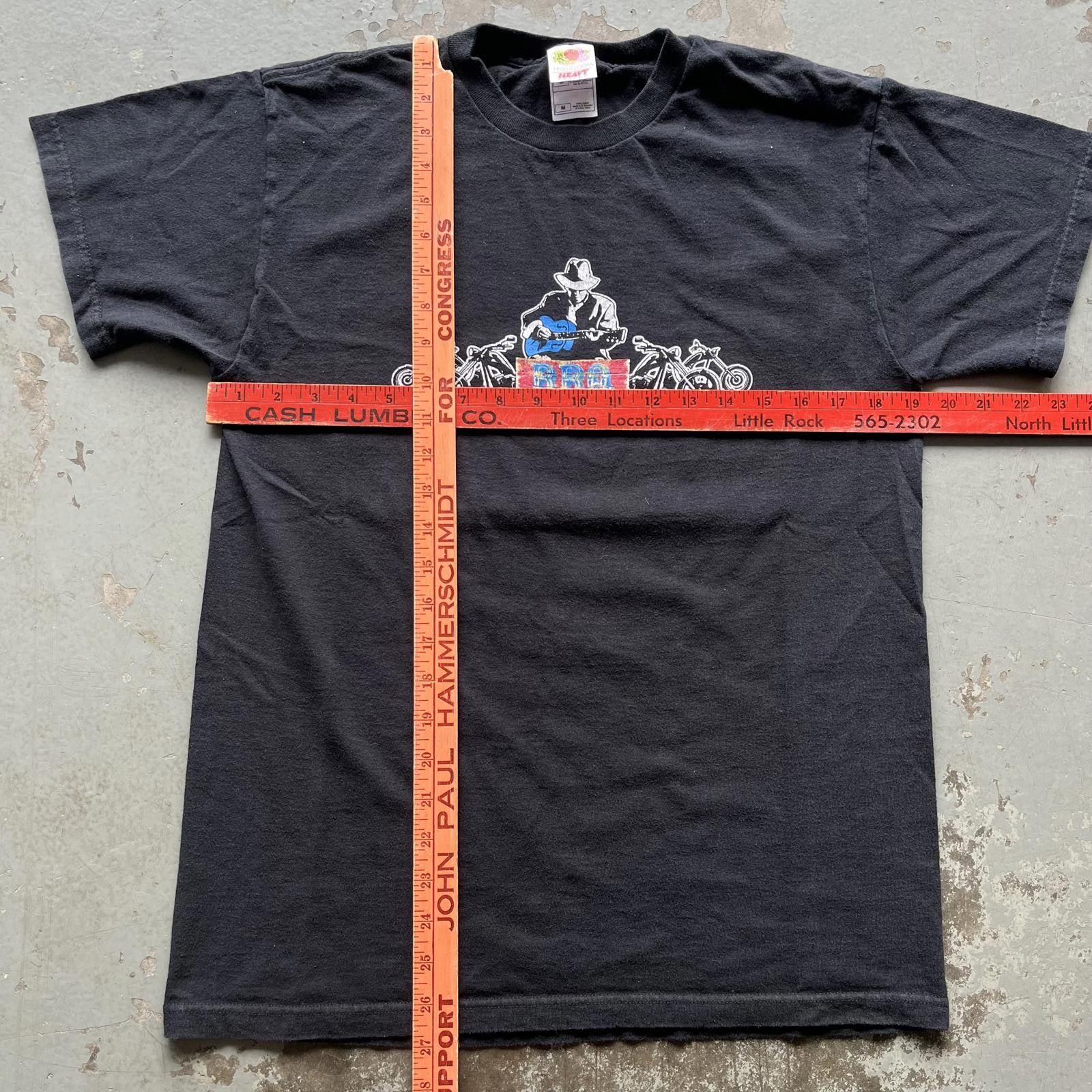 Fruit Of The Loom × Vintage Vintage Y2K Dickson Street Biker Blues BBQ Arkansas Shirt Size US M / EU 48-50 / 2 - 6 Thumbnail