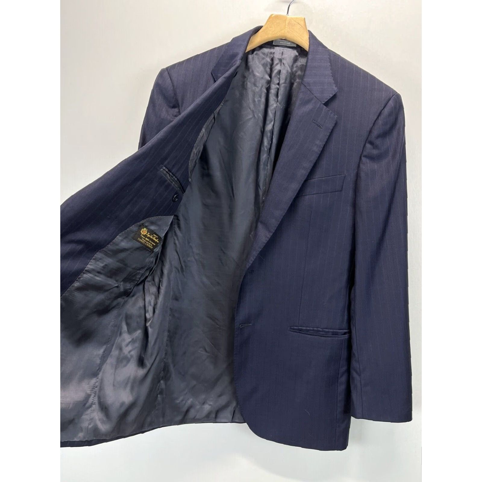 Cremieux Cremieux Loro Piana 39R Mens 2 Button 160's Wool Blazer Suit Coat Navy Size 40R - 4 Thumbnail