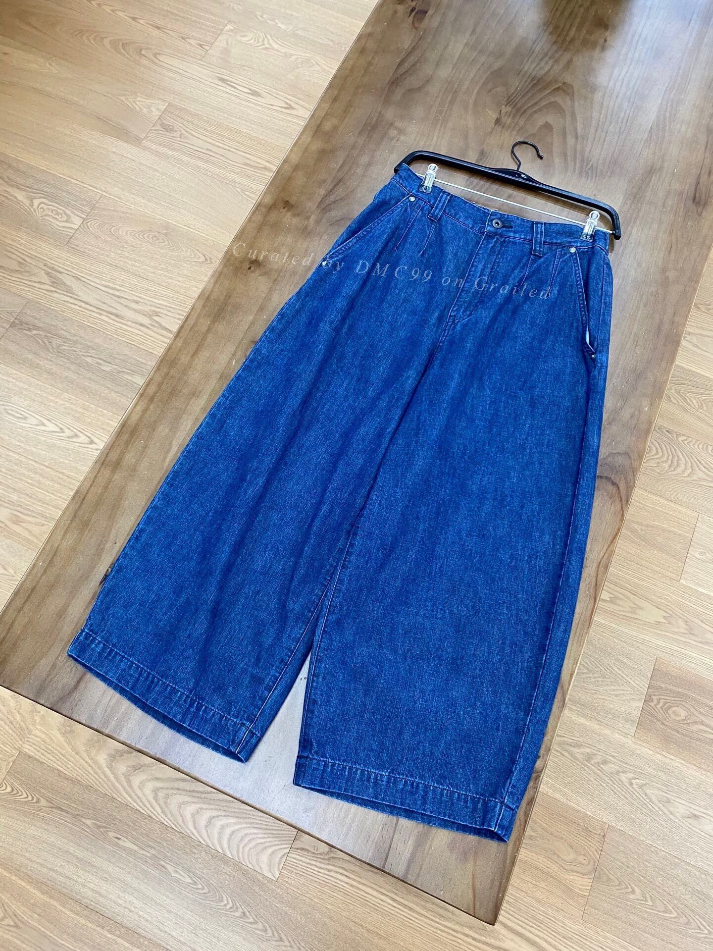 Other BAYCREW'S Dark Blue Elastic Waist Cropped Jeans Size 36" / US 14 / IT 50 - 1 Thumbnail