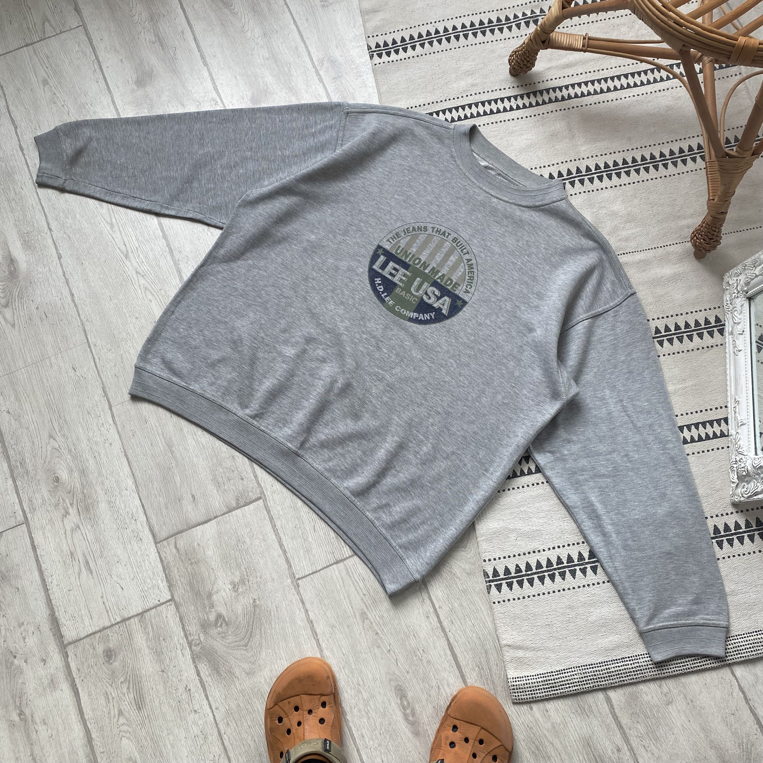 Lee 90s Vintage Lee USA Sweatshirt Crewneck Big Logo Size US XL / EU 56 / 4 - 8 Thumbnail