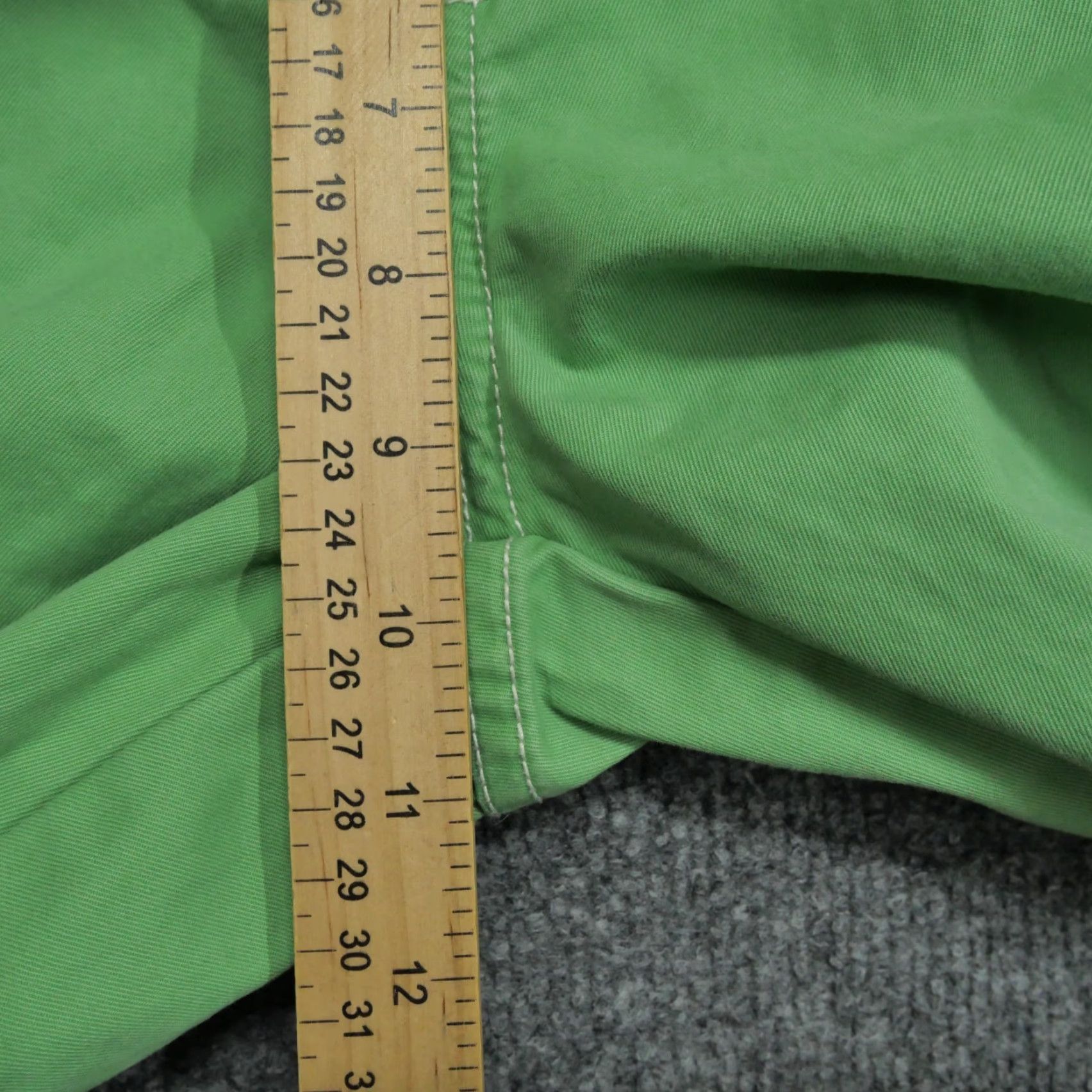 Rag & Bone VINTAGE Polo Jeans Ralph Lauren Pants Womens 14 Green Cotton Cropped 34x24 Y2K - Pants - Women - 14 - Green - Cropped - Casual - Wool? Size 36" / US 14 / IT 50 - 6 Thumbnail