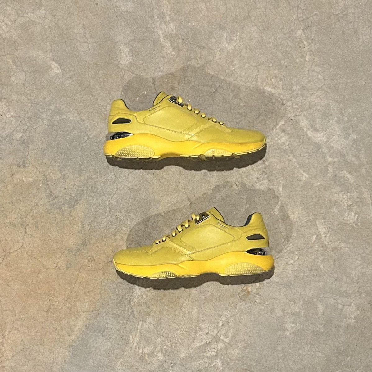 Designer × Salvatore Ferragamo Salvatore Ferragamo Yellow Leather Trainers US 8.5 Rare Size US 8.5 / EU 41-42 - 2 Thumbnail