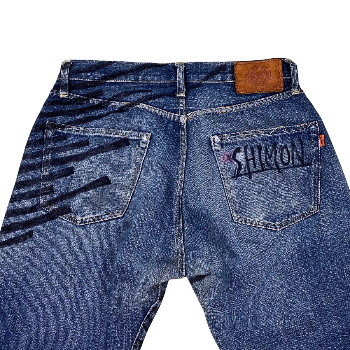 If Six Was Nine × Le Grande Bleu (L.G.B.) × OMNIGOD Omnigod Selvedge Jeans Doodle Design Size US 32 / EU 48 - 13 Thumbnail