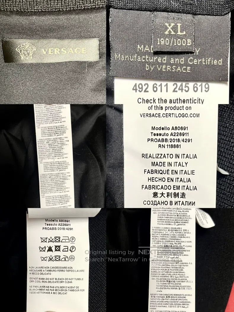 Versace Versace Printed cotton sweatshirt leopard jacket Size US XL / EU 56 / 4 - 8 Thumbnail