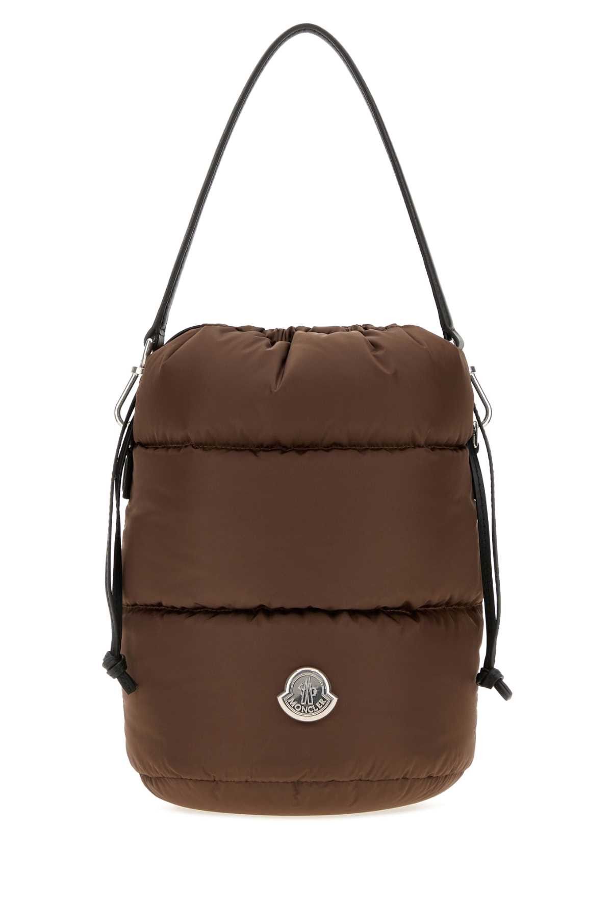 Moncler Brown Nylon Caradoc Bucket Bag Size ONE SIZE - 1 Thumbnail