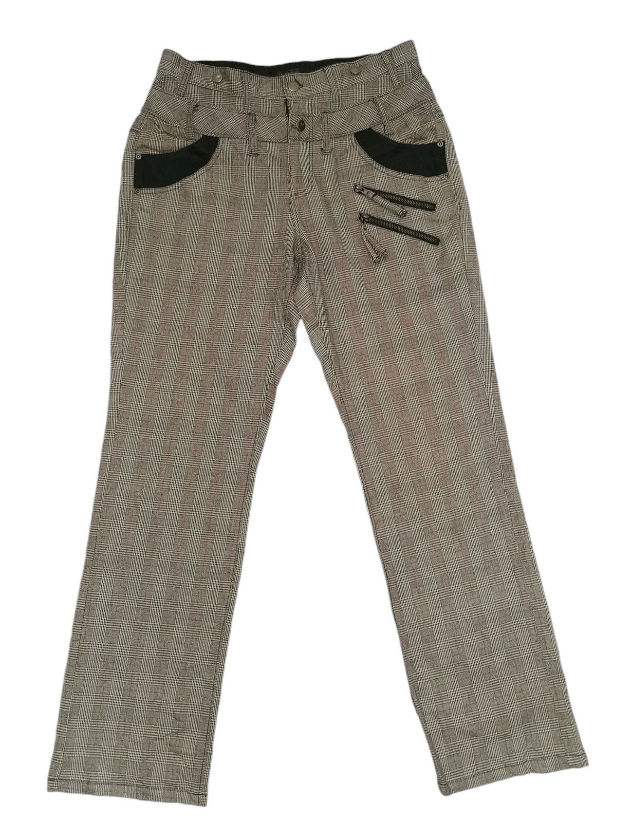 If Six Was Nine × Japanese Brand Authentic double waist plaid tartan pants Size US 32 / EU 48 - 1 Thumbnail