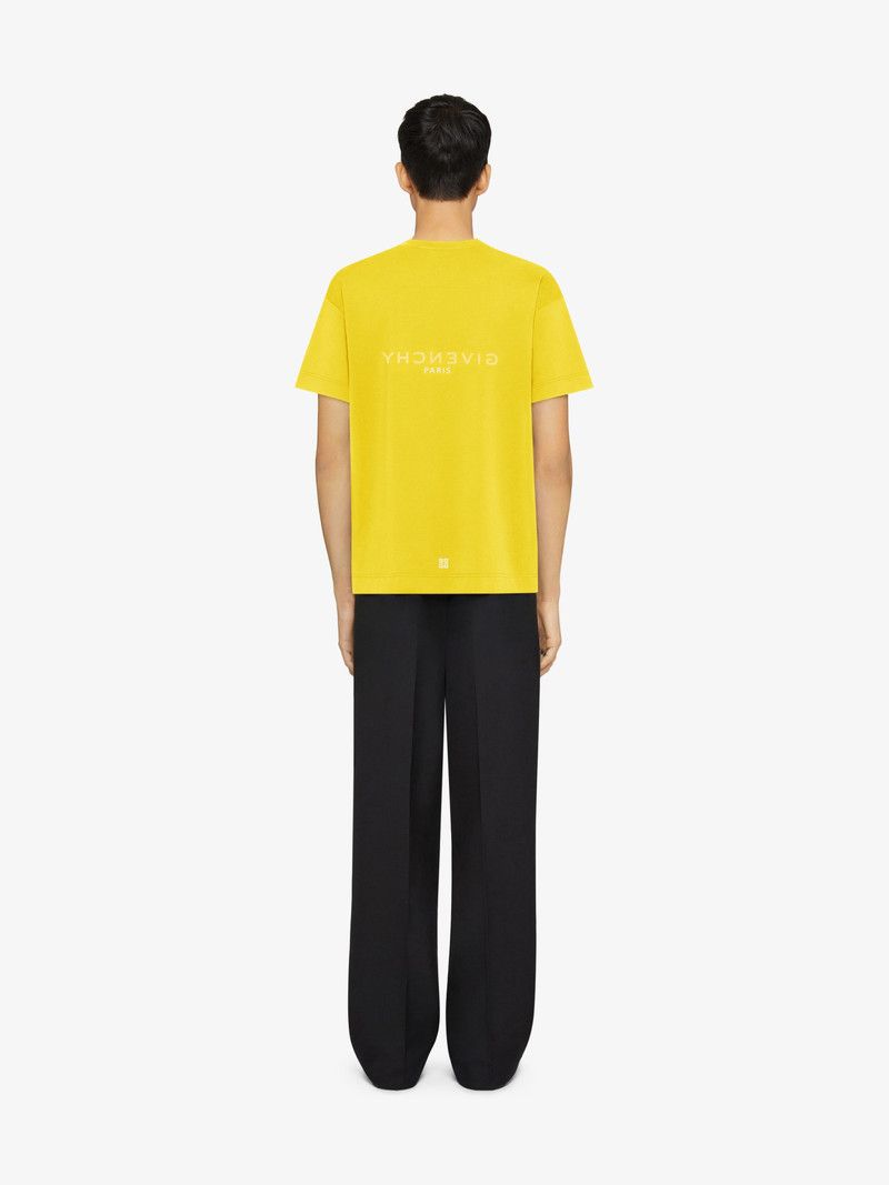 Givenchy Yellow Reverse Logo Oversized T-shirt Size US XS / EU 42 / 0 - 4 Thumbnail