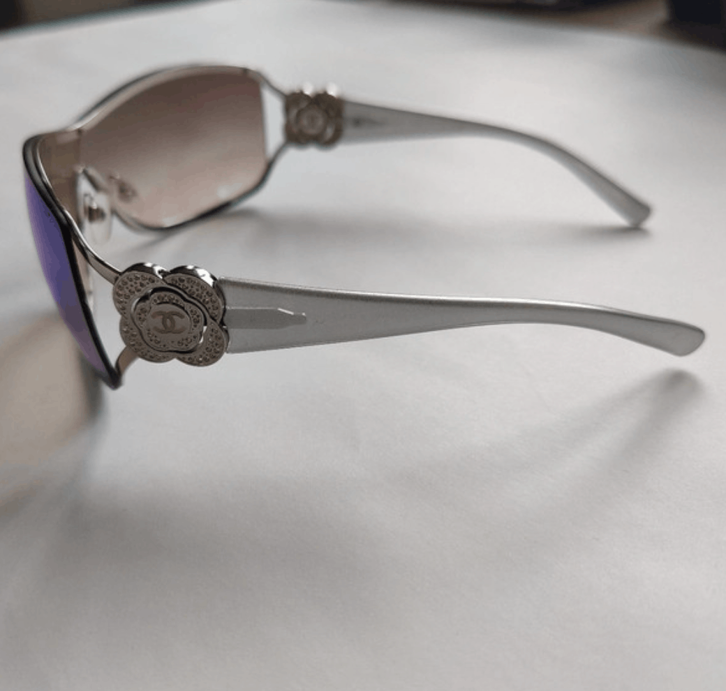 Chanel Chanel Sunglasses 4164-B CC Shield Mask 4017 Vintage A0120 Size ONE SIZE - 5 Thumbnail