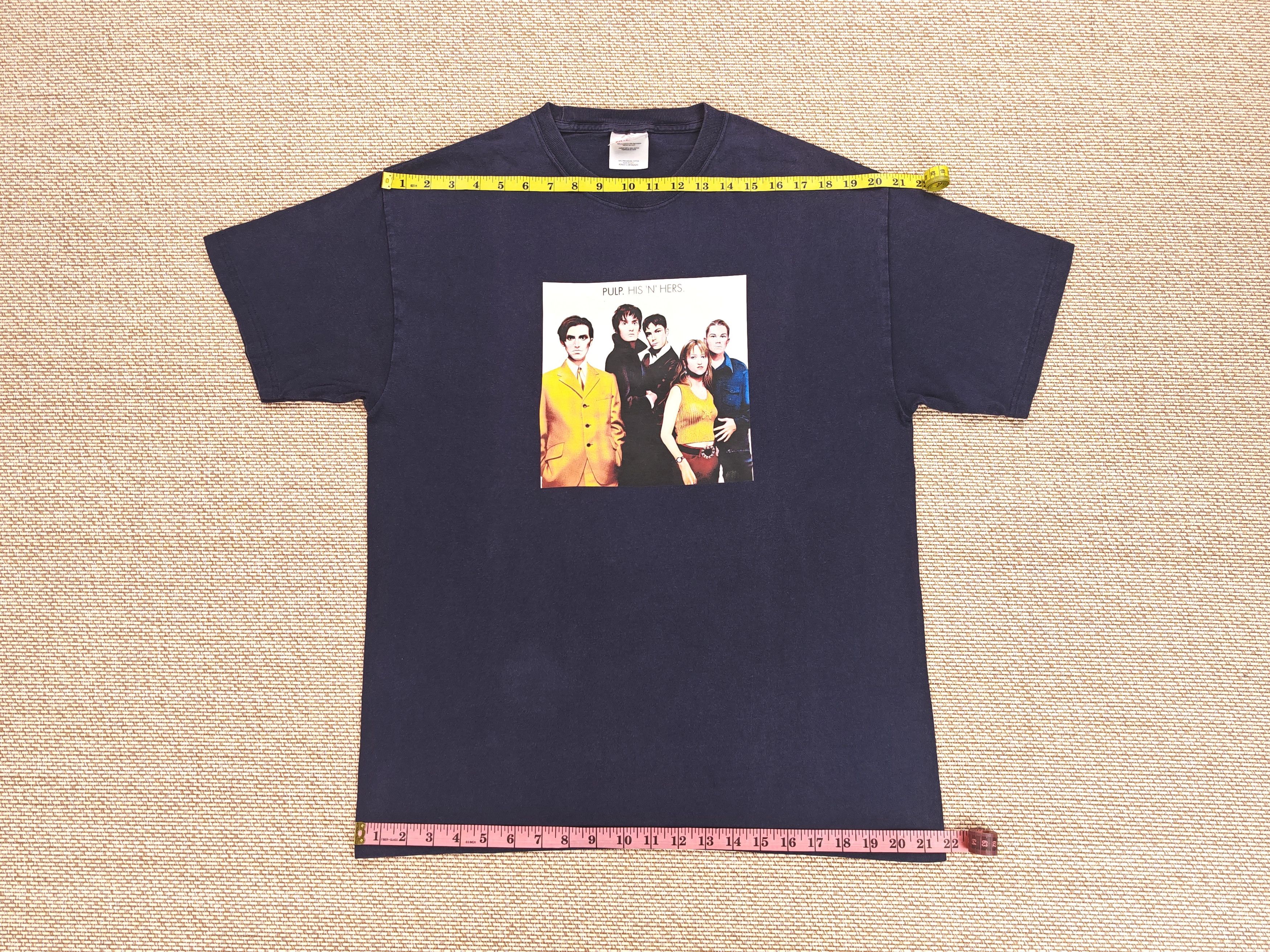 Vintage Vintage Late 1990s Pulp Band His 'N' Hers Album Tee Size US L / EU 52-54 / 3 - 4 Thumbnail