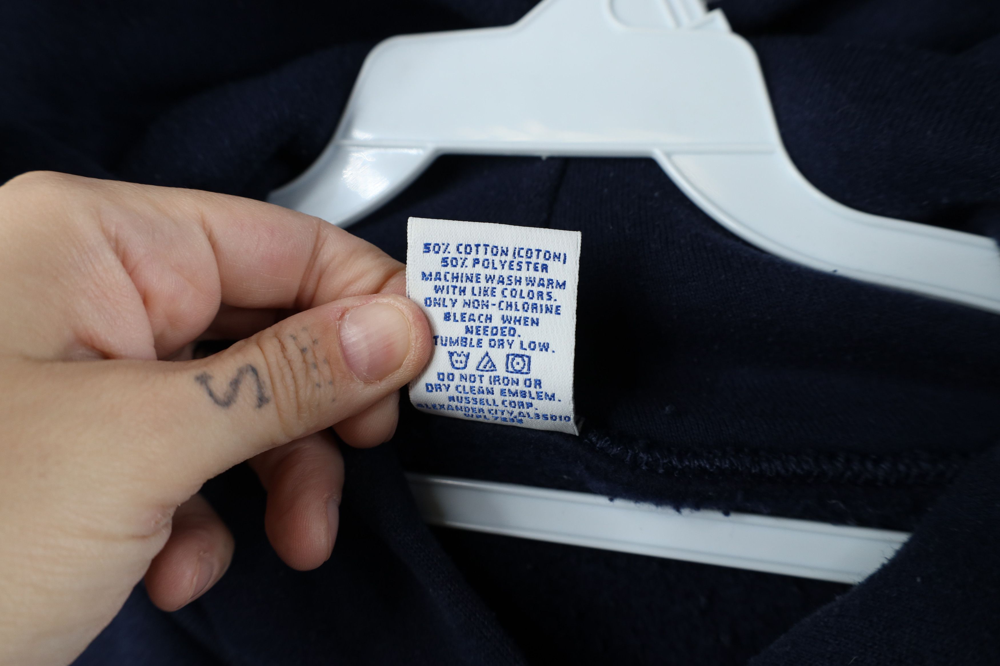 Russell Athletic Vintage 90s Russell Athletic Distillery Baseball Hoodie Blue Size US M / EU 48-50 / 2 - 12 Thumbnail
