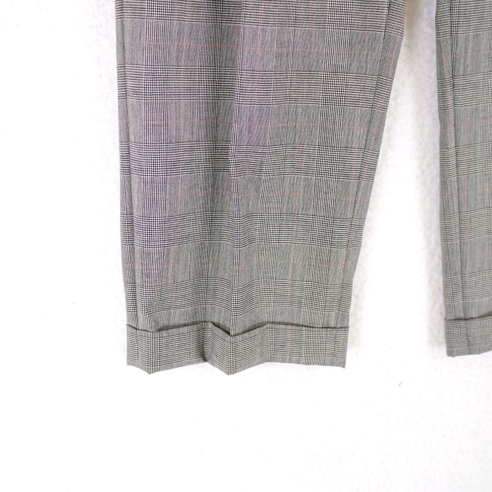 Jos. A. Bank Jos A Bank Glen Plaid Gray Wool W/ Red Windopane 34/26 Dress Size 34S - 2 Thumbnail