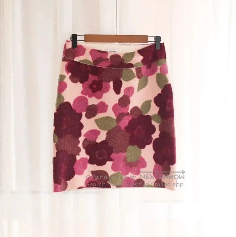 Moschino Moschino Floral Wool Coat in Multicolor . Size M / US 6-8 / IT 42-44 - 6 Thumbnail