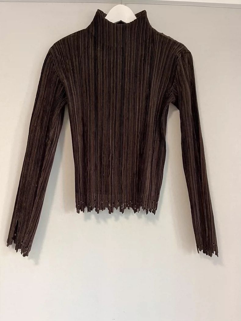 Issey Miyake Issey Miyake size:2 Coffee-colored main line velvet lace c Size M / US 6-8 / IT 42-44 - 1 Thumbnail
