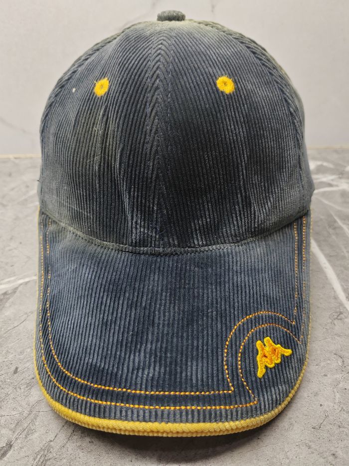 Kappa Vintage Kappa Corduroy Cap Hat Size ONE SIZE - 2 Thumbnail