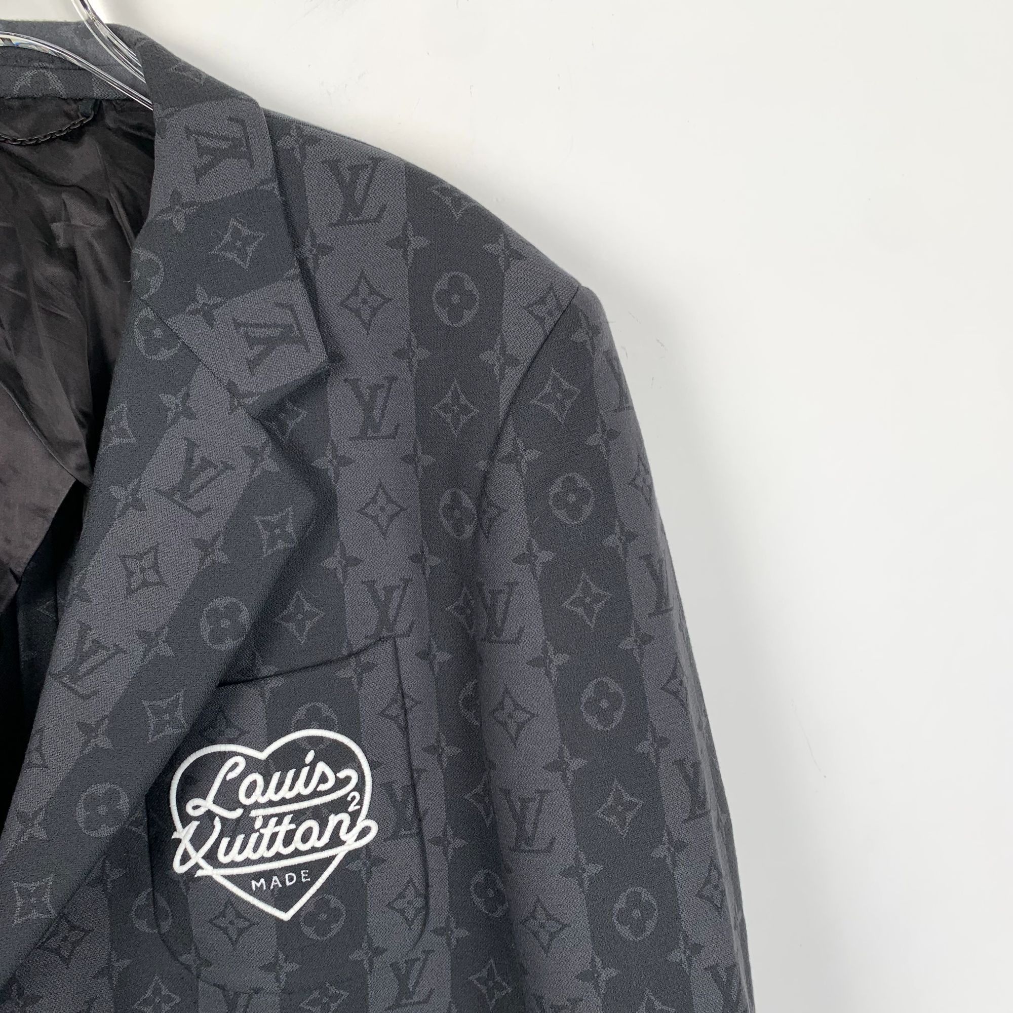 Louis Vuitton Louis Vuitton Monogram Dark Grey Wool Blend Logo Print Blaze Size US L / EU 52-54 / 3 - 7 Thumbnail
