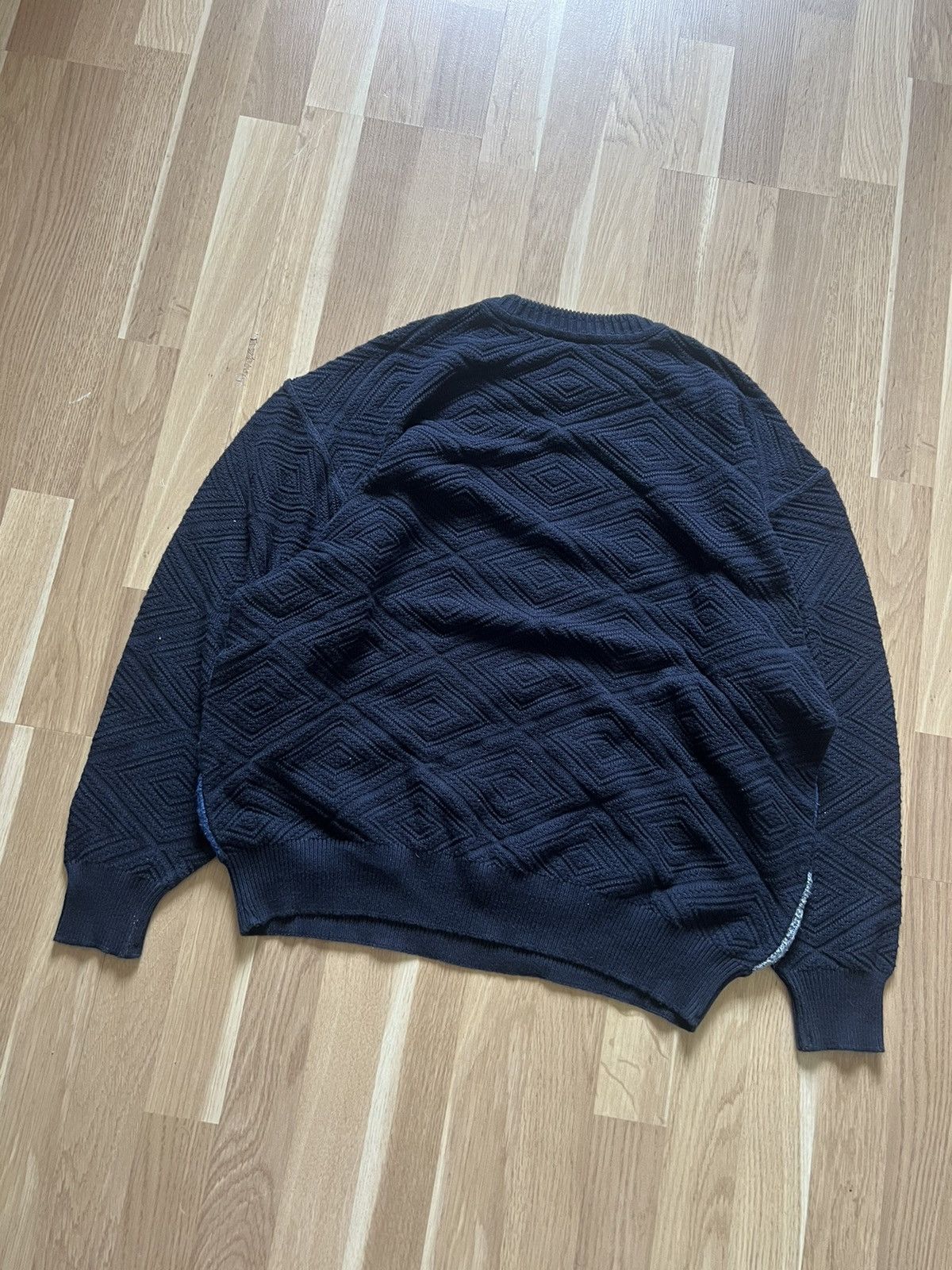 Carlo Colucci × Vintage Carlo Colucci vintage knitted sweater coogi style 90s Size US L / EU 52-54 / 3 - 9 Thumbnail