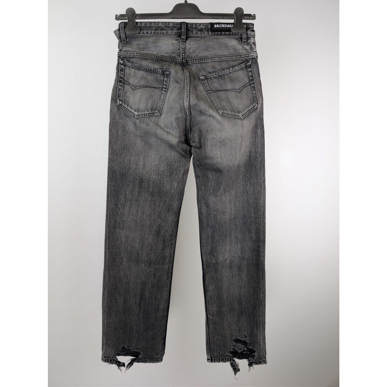 Balenciaga o1rshd1 Organic Japanese Medium Fit Pants in Eco Black Size US 30 / EU 46 - 14 Thumbnail