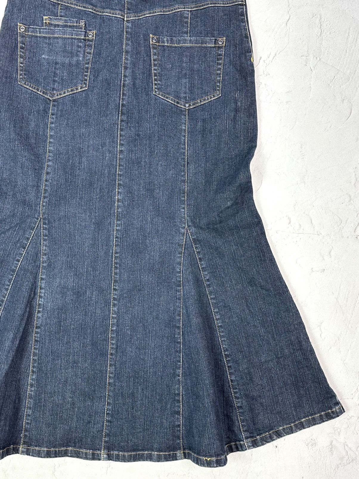 Beauty Beast × If Six Was Nine × Vintage Vintage Multi-pocket Blue Denim Long Skirt Size 32" / US 10 / IT 46 - 6 Thumbnail