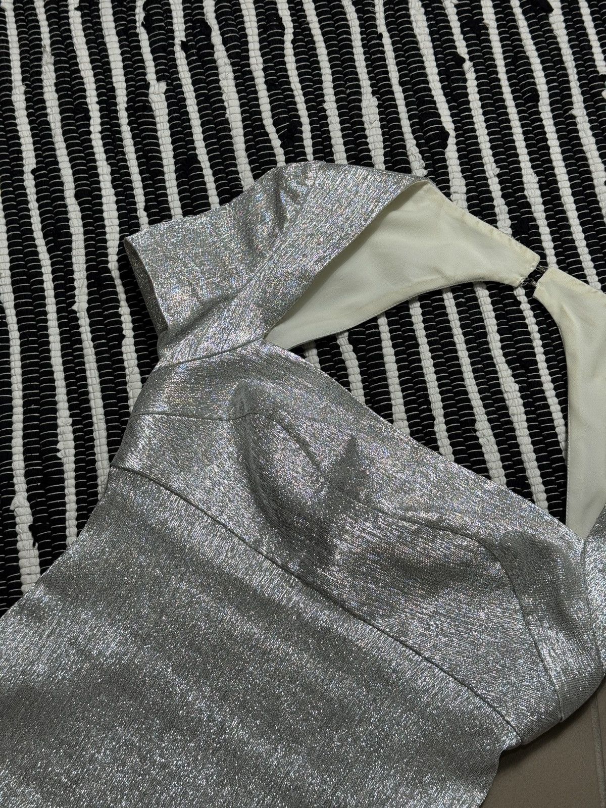 Sandro VINTAGE SANDRO IRIDESCENT 2000s DISCO MINI DRESS Size S / US 4 / IT 40 - 6 Thumbnail