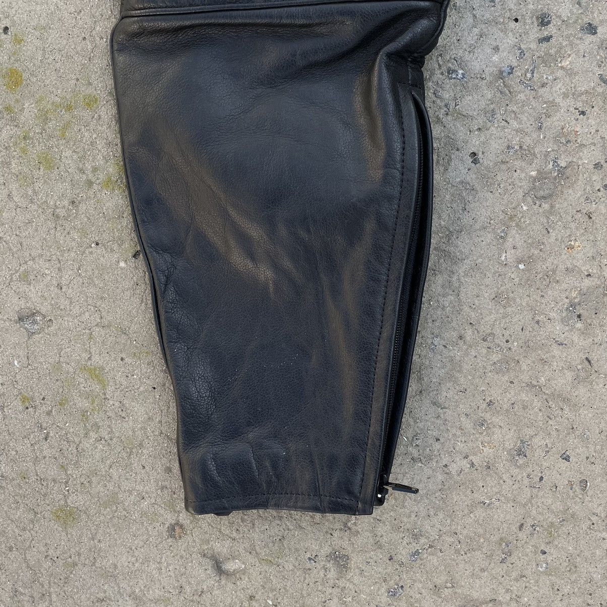 Leather × Vintage Vintage Leather Pants Y2K 90s Moto Takai Japanese Brand Size US 30 / EU 46 - 3 Thumbnail