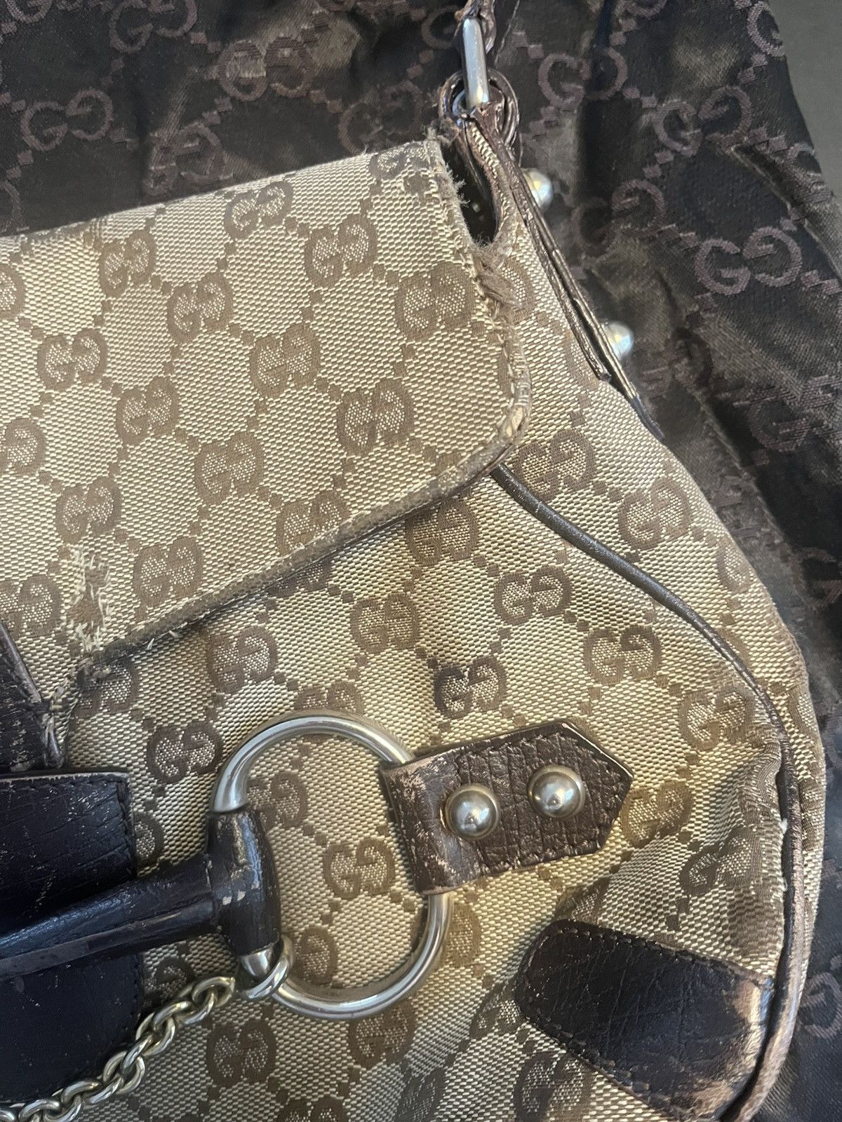 Gucci Tom ford for Gucci horse bit GG jacquard bag Size ONE SIZE - 5 Thumbnail