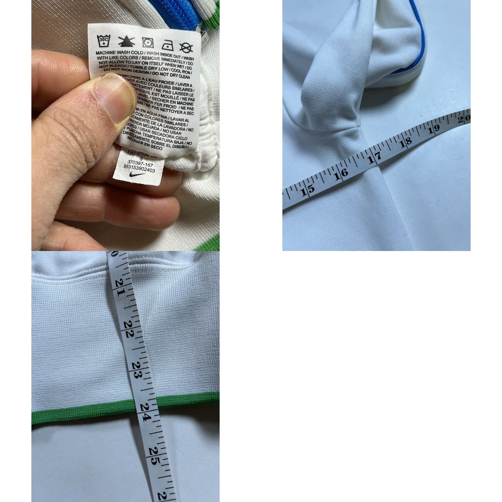 Nike VINTAGE Nike Tennis Flushing Meadows 2011 NYC Full Zip Track Jacket White Small 17x24 Size US S / EU 44-46 / 1 - 10 Thumbnail