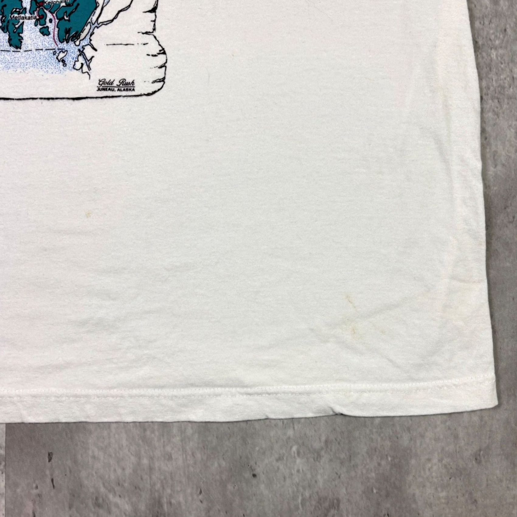 Vintage Vintage Caribbean Dream Inside Passage Alaska Map Shirt XL White 90s Graphic Size US XL / EU 56 / 4 - 7 Thumbnail