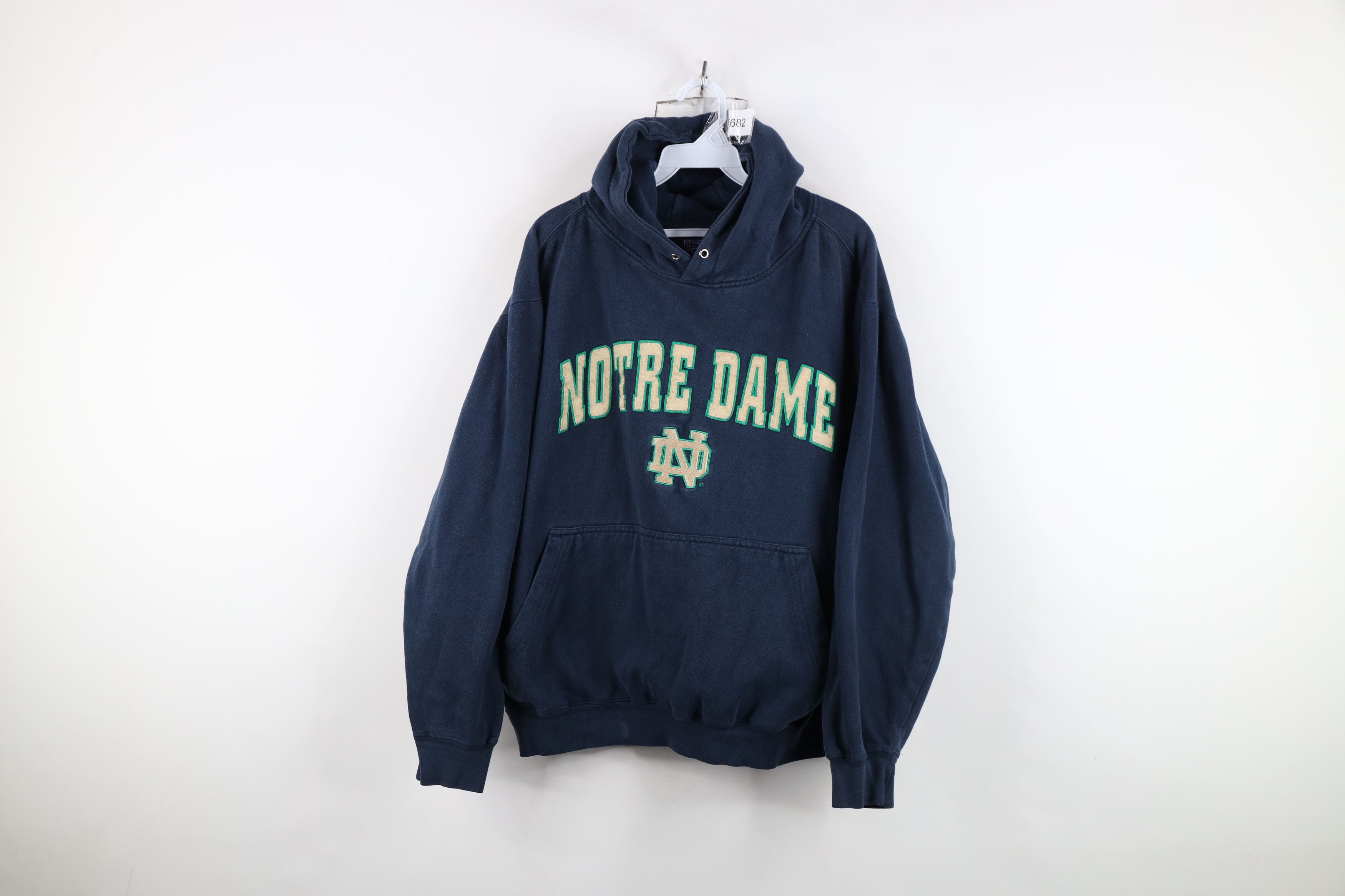 Vintage Vintage 90s Spell Notre Dame University Hoodie Sweatshirt Size M / US 6-8 / IT 42-44 - 1 Thumbnail