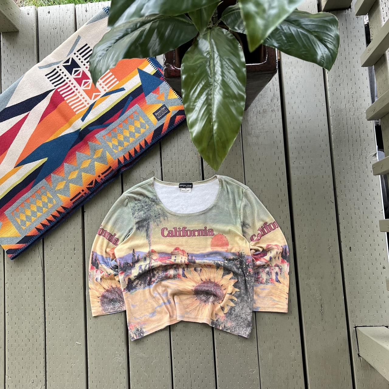 Vintage Vintage Impulse California Art Top Long Sleeve Size XL / US 12-14 / IT 48-50 - 3 Thumbnail