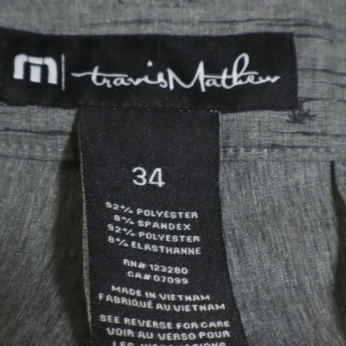 TravisMathew Travis Mathew Golf Shorts Palm Print Gray Mens 34 Size US 34 / EU 50 - 5 Thumbnail