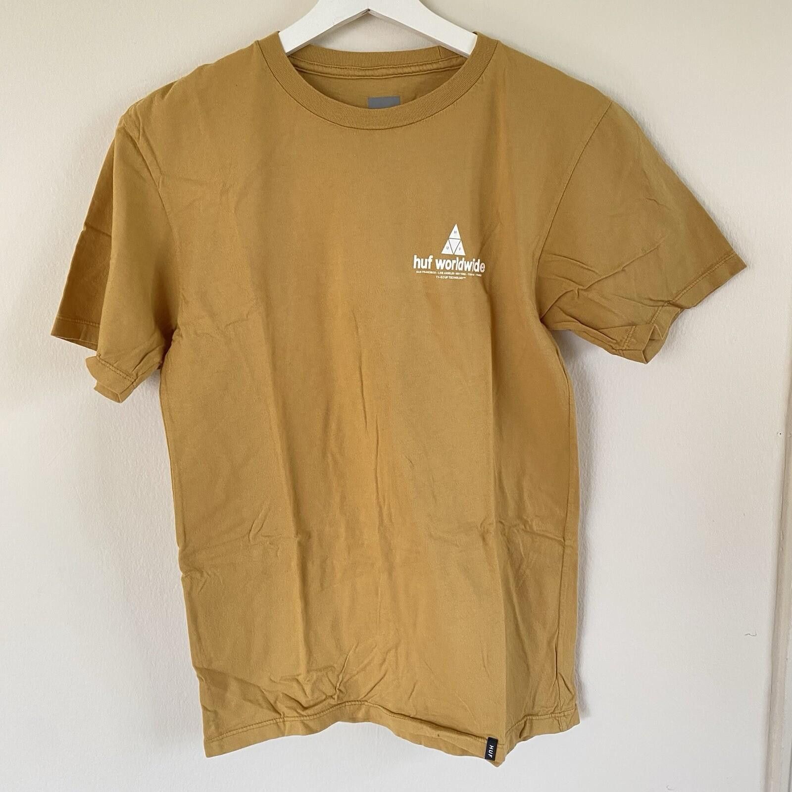 Huf HUF Worldwide Triangle Men Graphic All Cotton Size Small Size US S / EU 44-46 / 1 - 2 Thumbnail