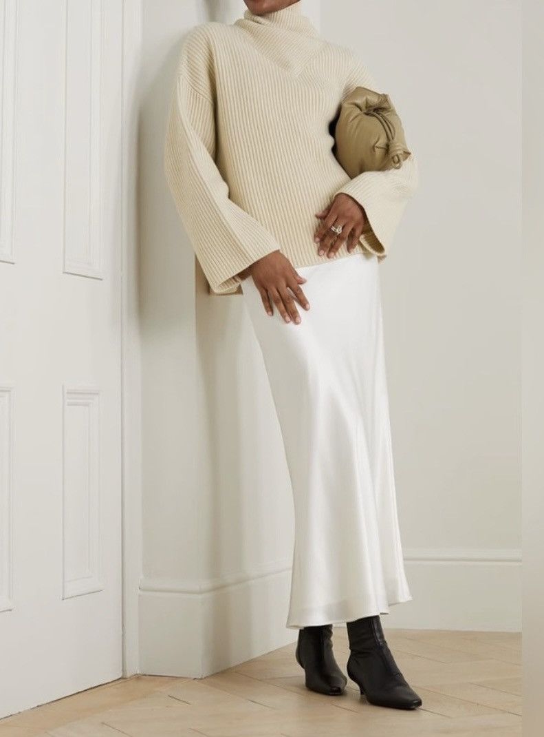 Toteme TOTEME Oversized ribbed 100% wool turtleneck sweater size L Size L / US 10 / IT 46 - 2 Thumbnail