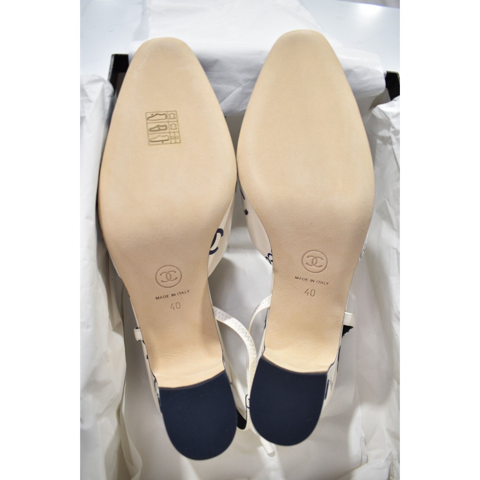 Chanel 23P Mademoiselle Coco Sling CC Logo Slingback Sandal Heel 40 Size US 10 / IT 40 - 10 Thumbnail