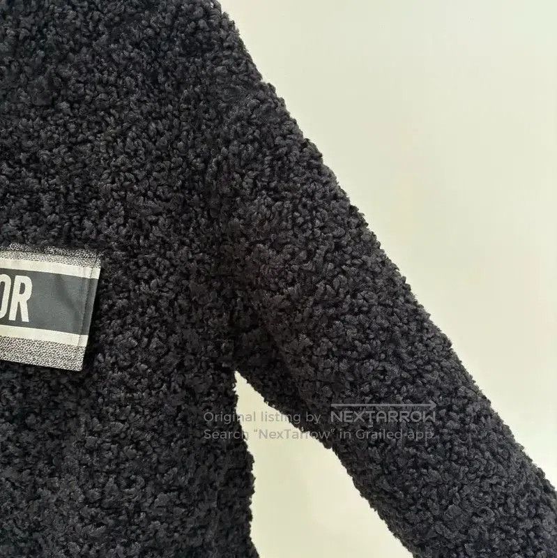 Dior Dior Black Embroidered Winter Long Sleeve Sweatshirt . Size L / US 10 / IT 46 - 3 Thumbnail