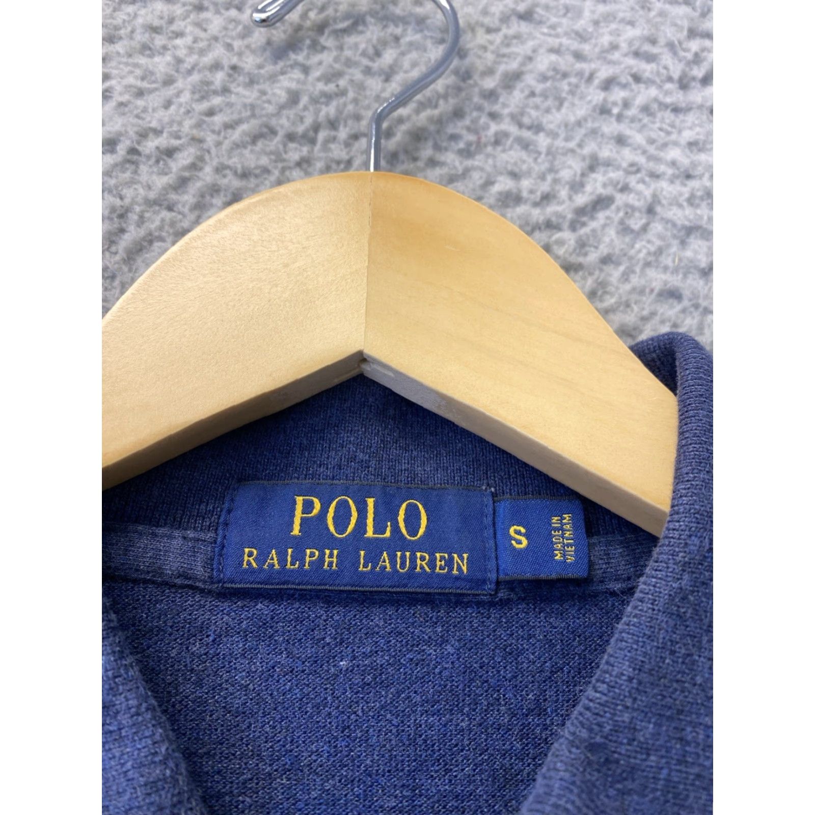 Polo Ralph Lauren VINTAGE Ralph Lauren Polo Shirt Men Small Navy Solid 85-77 Slim Fit Casual Smart-Casual Size US S / EU 44-46 / 1 - 3 Thumbnail