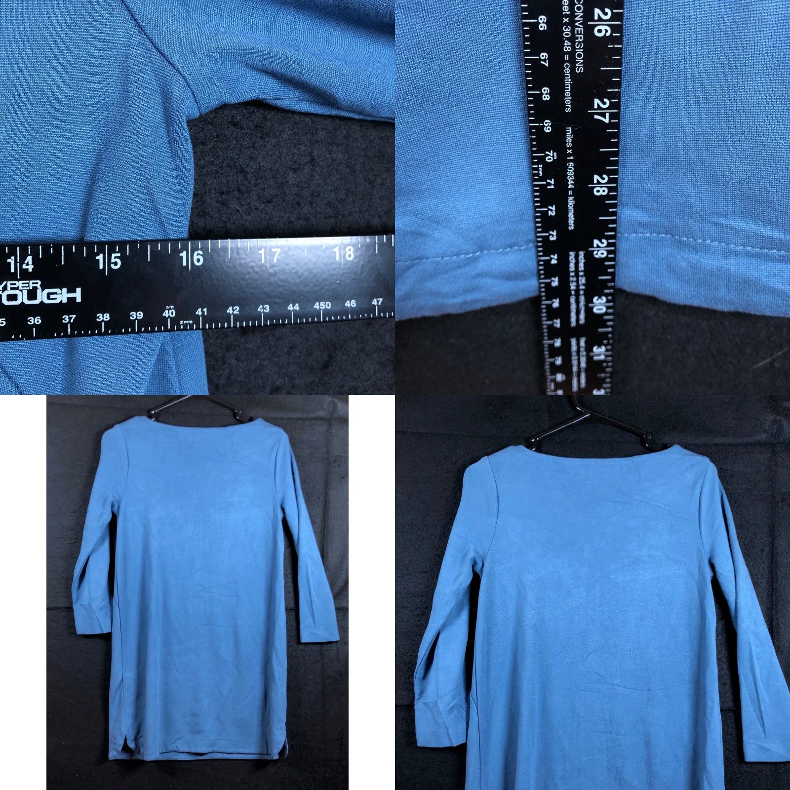 Vintage J Jill Sweater Dress Blue Ponte Long Sleeve Crew Neck XS Womens Knit Dress Counterpart Size XS / US 0-2 / IT 36-38 - 8 Thumbnail