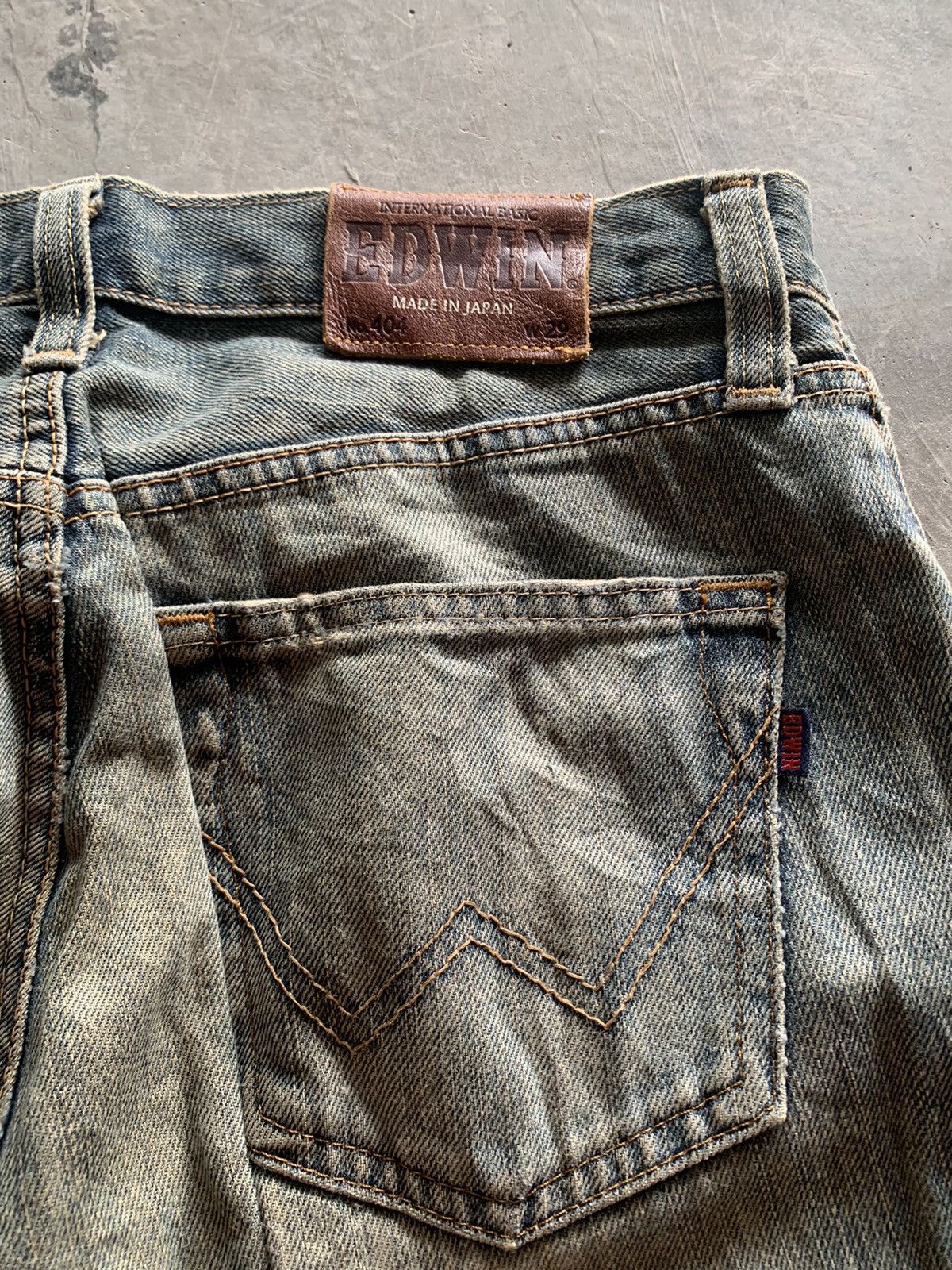 Edwin × Japanese Brand vintage rusty edwin 404 made in japan season fade Size US 32 / EU 48 - 12 Thumbnail