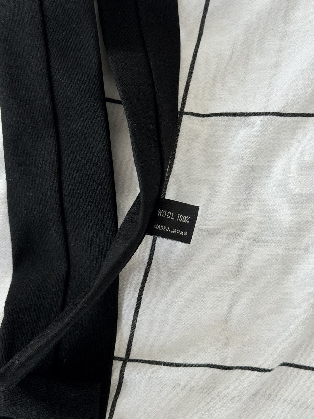 Yohji Yamamoto Yohji Yamamoto Tie - Nihilistic Delusion 虚無妄想 Size ONE SIZE - 13 Thumbnail