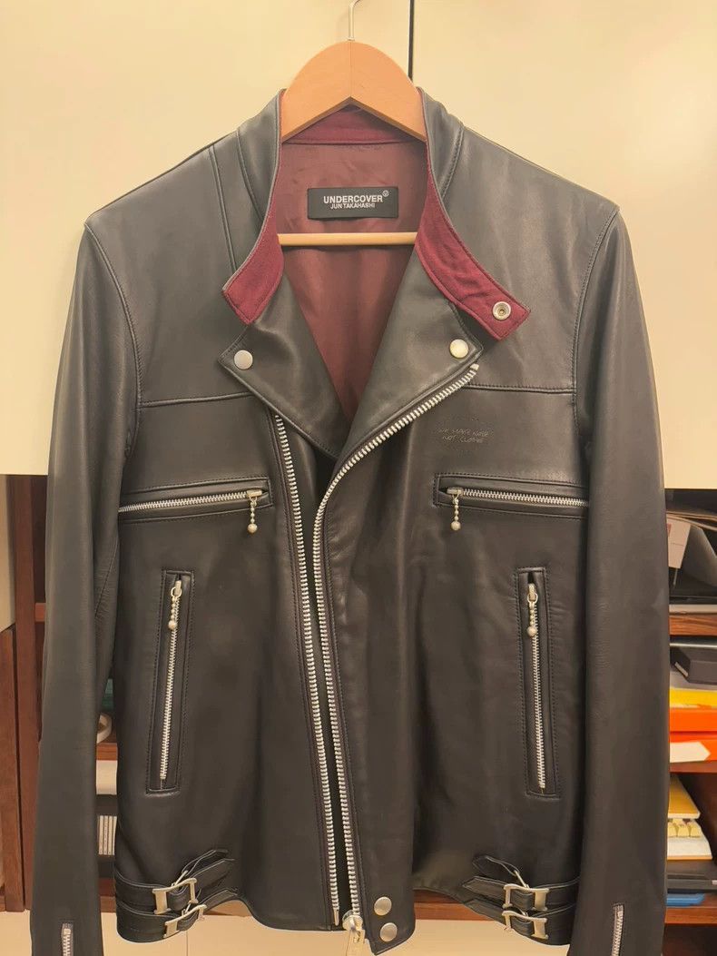 Undercover Undercover Takahashi Shield diagonal zipper black suede lea Size US L / EU 52-54 / 3 - 2 Thumbnail