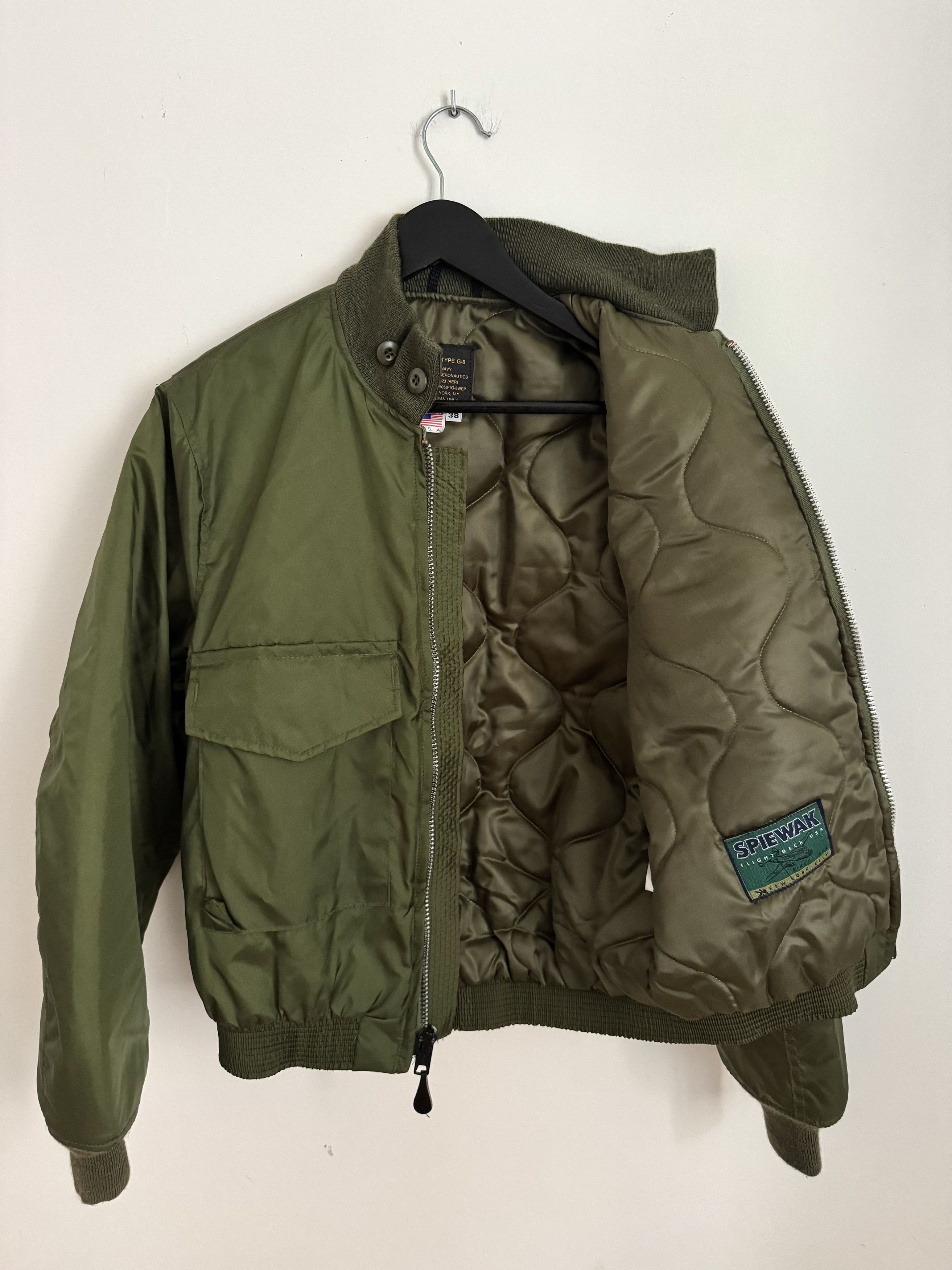 I. Spiewak And Sons Spiewak G8 Flight Jacket USA Navy Type Military Size US S / EU 44-46 / 1 - 1 Thumbnail