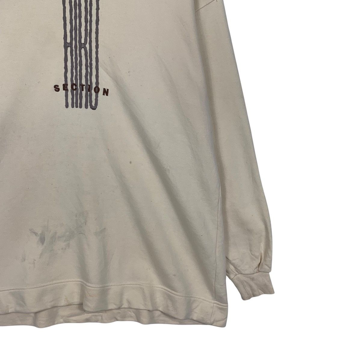 Vintage 90's HIRO SECTION Big Logo Crewneck Sweater #3607-C165 Size US L / EU 52-54 / 3 - 7 Thumbnail