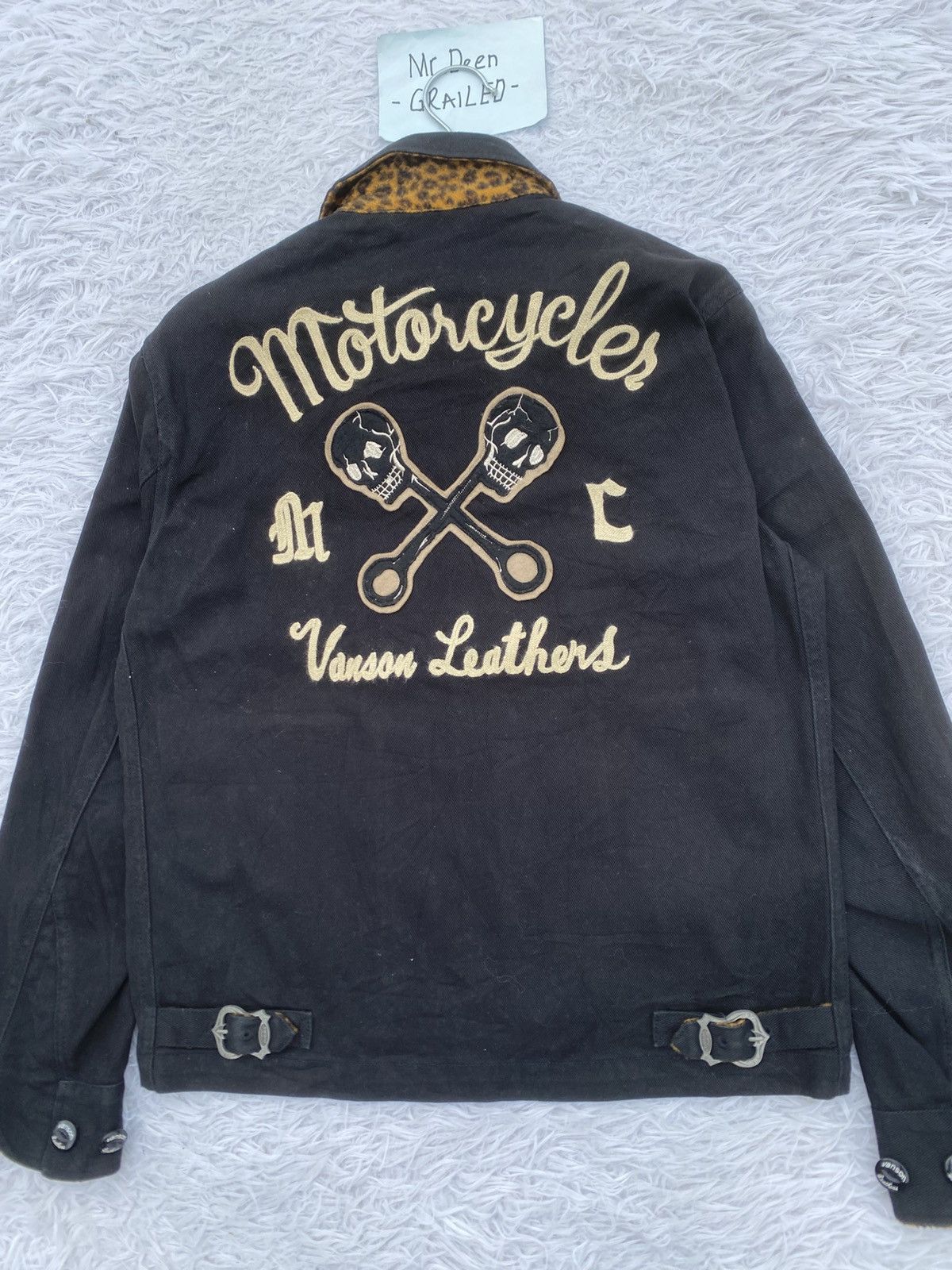 Japanese Brand Rare Vintage 90s Vanson Leather Cotton Jacket Size US M / EU 48-50 / 2 - 6 Thumbnail