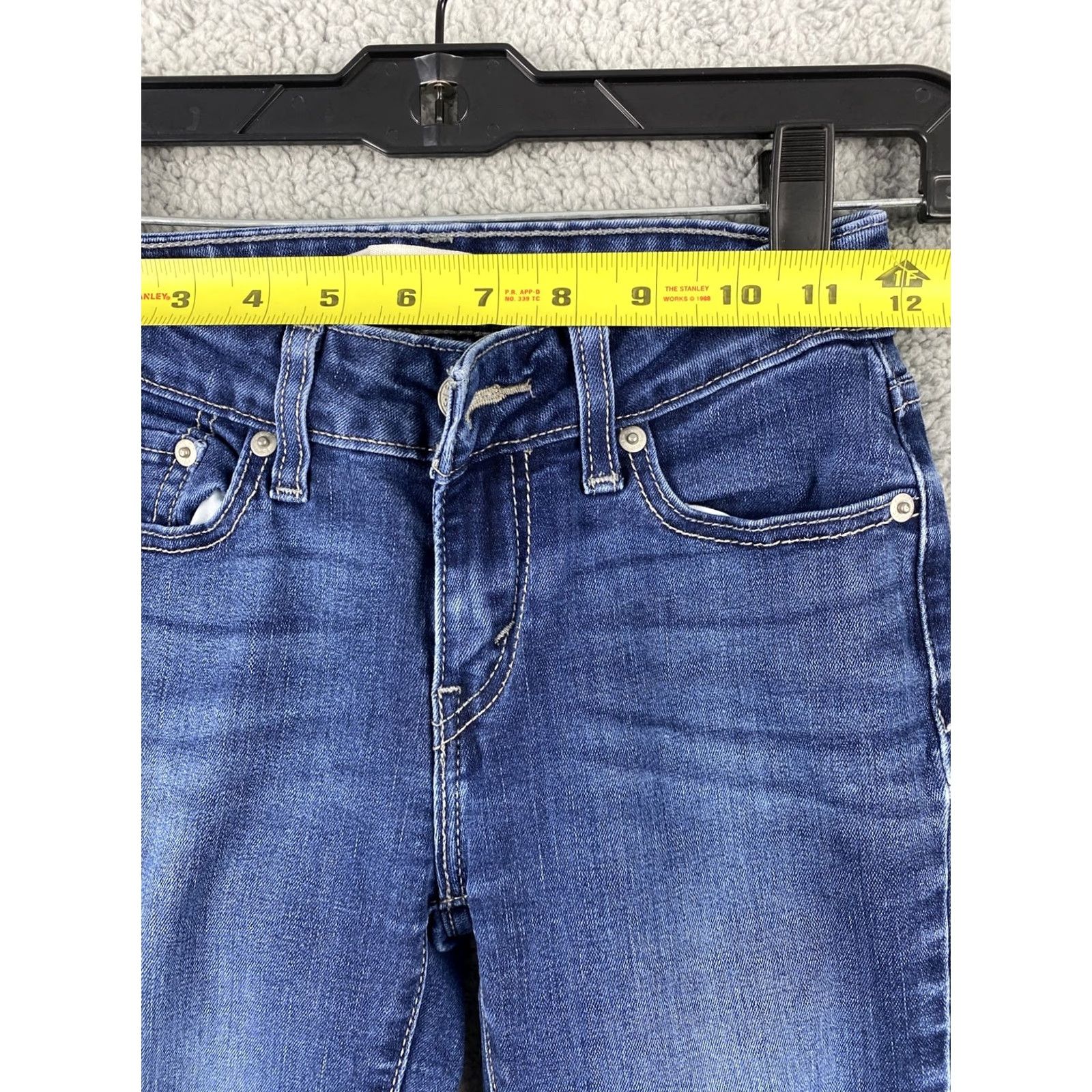 Zara Levi’s Zara Jeans Skinny Ankle Jeans Women Size 2 Mid Rise Dark Wash Denim Black Blue/ 31-28 Slim Stretch Pocket 5-Pocket Modern Classic Womens Noël Size 26" / US 2 / IT 38 - 4 Thumbnail