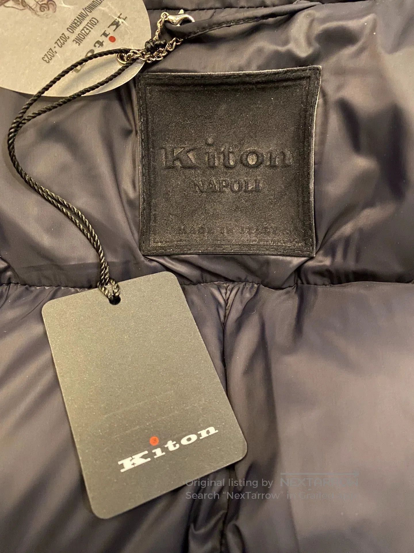 Kiton Black Hooded Puffer Parka . Size US M / EU 48-50 / 2 - 6 Thumbnail