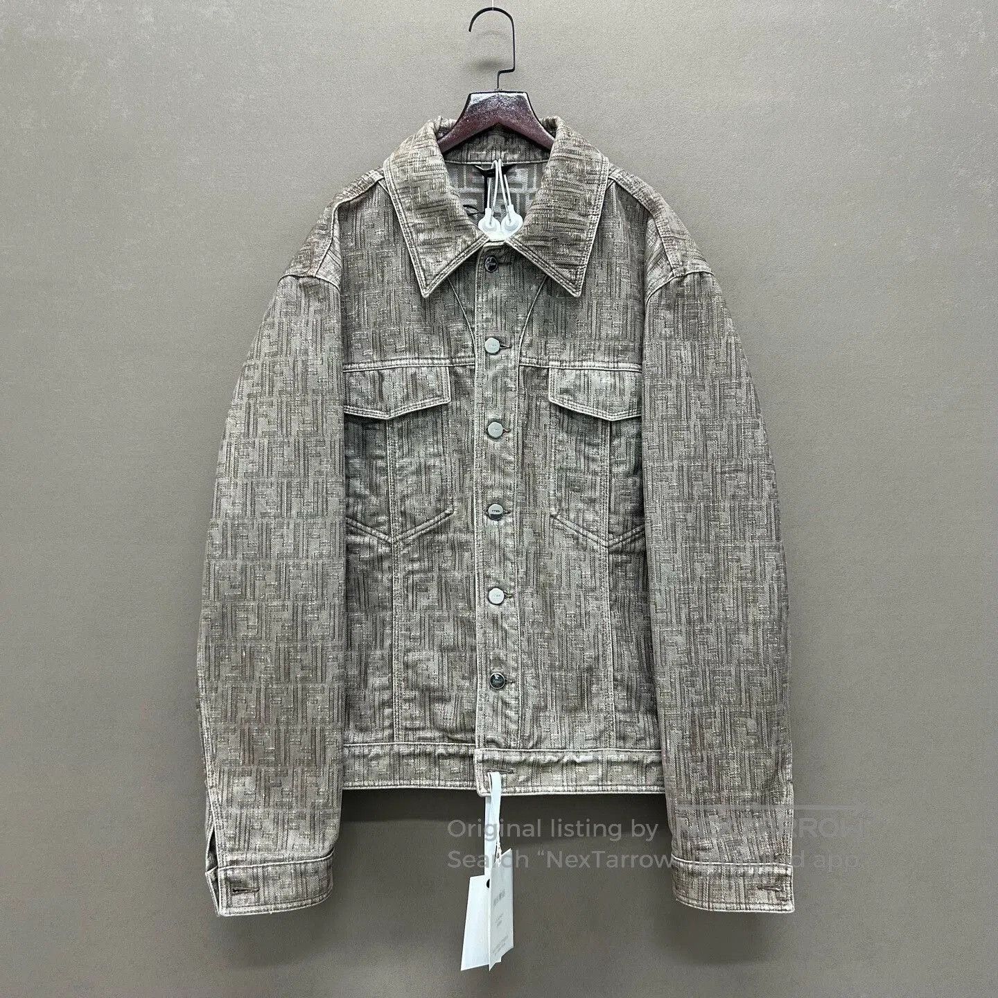 Fendi fendi monogram denim jacket in gray. Size US L / EU 52-54 / 3 - 1 Thumbnail
