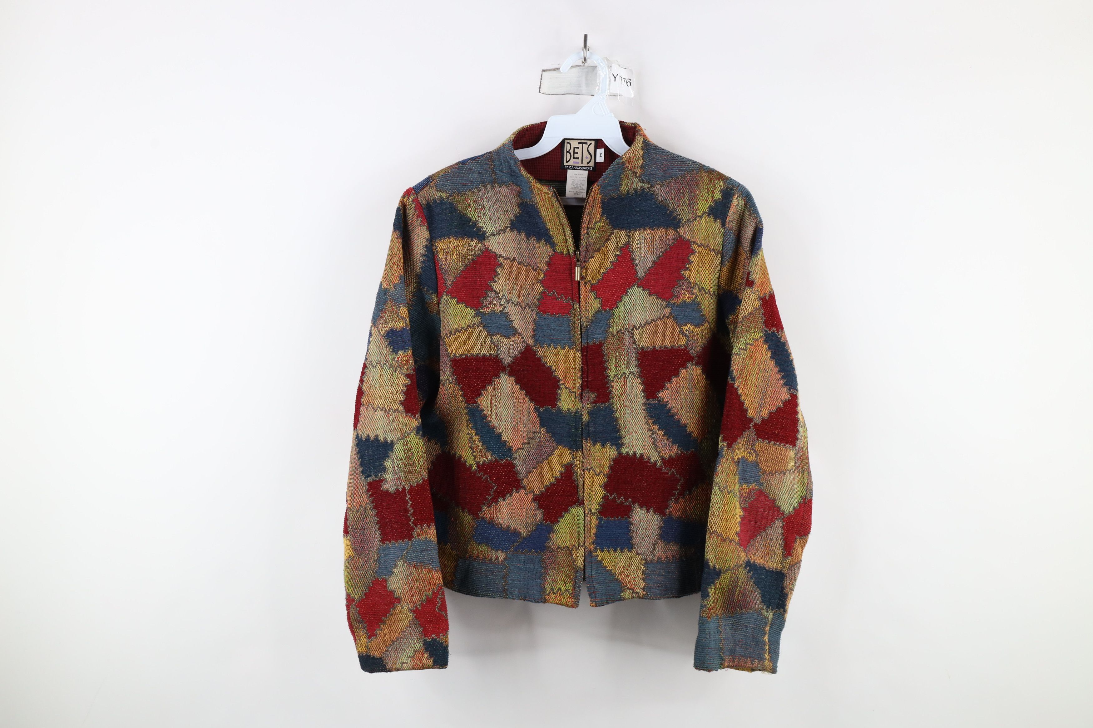 Vintage Vintage 90s Streetwear Patchwork Tapestry Full Zip Jacket Size M / US 6-8 / IT 42-44 - 1 Thumbnail